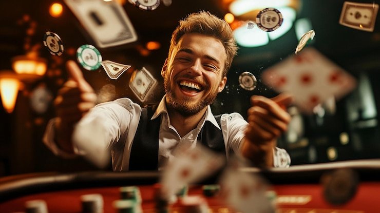 Meja Lightning Baccarat mega 55 dengan multiple camera angles